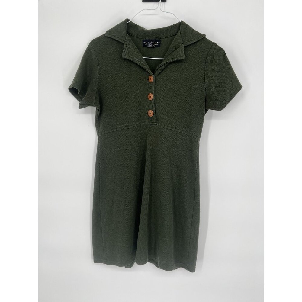 Metropolitan NY 10001  Dress Womens S Green Thermal‎ Comfy Cozy